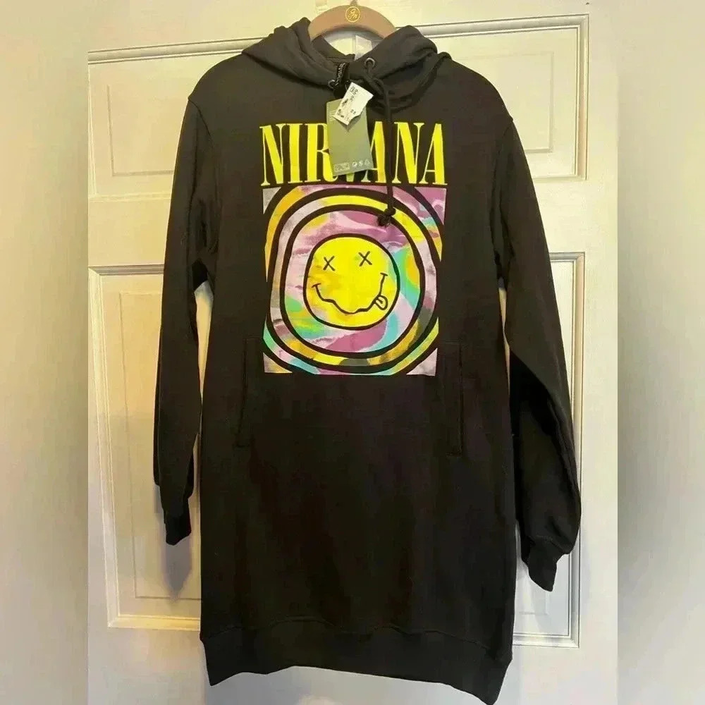 H/m nirvana sweatshirt dress